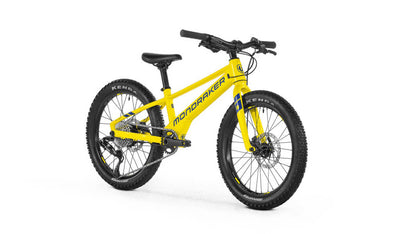 MONDRAKER PLAY 20" E-BIKE - Yellow Front and Side View