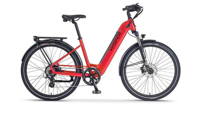 Wayfarer H7 (hub drive step through) Red Side View
