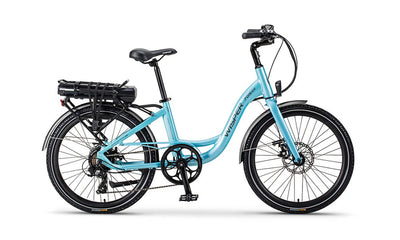WISPER 705 24″ STEP THROUGH E-Bike - Light Blue